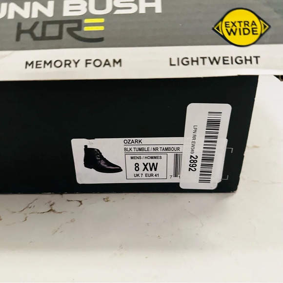 Nunn Bush Ozark Plain Toe Chukka Boot | Black Tumble | 8 Extra Wide - Picture 2 of 9